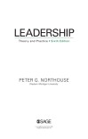 Leadership Theory and practice cover image
