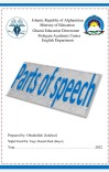 Parts of speech cover image