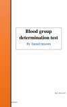 Blood group determination cover image